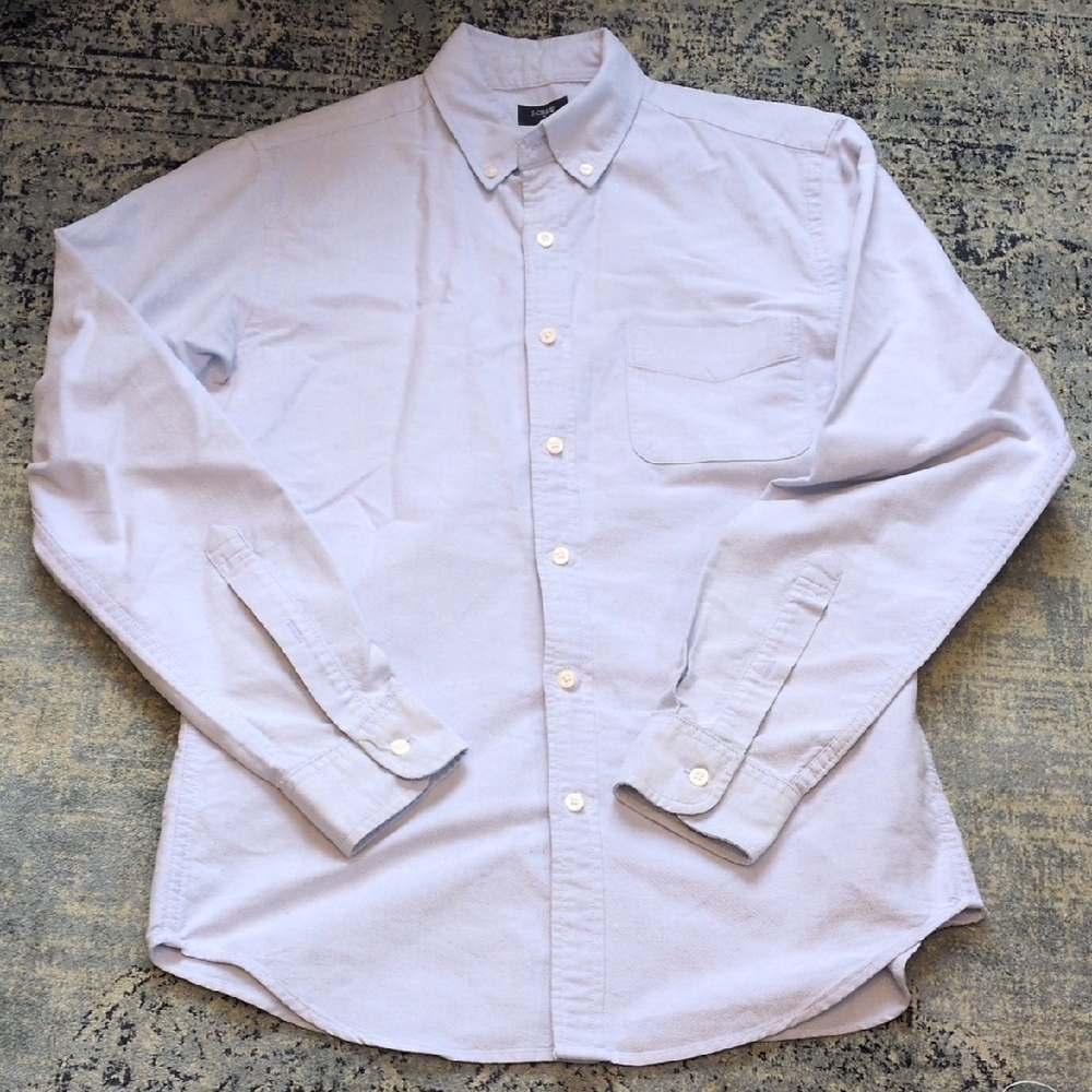J. Crew Men's Soft Blue Casual Shirt